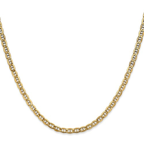 10k Yellow Gold 3.2mm Anchor Bracelet Anklet Choker Necklace Pendant Chain