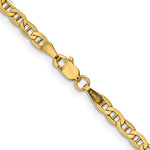 Załaduj obraz do przeglądarki galerii, 10k Yellow Gold 3.2mm Anchor Bracelet Anklet Choker Necklace Pendant Chain

