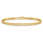 Загрузить изображение в средство просмотра галереи, 10k Yellow Gold 3.2mm Anchor Bracelet Anklet Choker Necklace Pendant Chain
