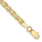画像をギャラリービューアに読み込む, 10k Yellow Gold 3.2mm Anchor Bracelet Anklet Choker Necklace Pendant Chain
