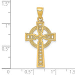 Ladda upp bild till gallerivisning, 10k Yellow Gold Iona Cross Pendant Charm
