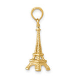 Ladda upp bild till gallerivisning, 10k Yellow Gold Paris Eiffel Tower 3D Pendant Charm
