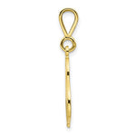 Carregar imagem no visualizador da galeria, 10K Yellow Gold Initial Letter S Cursive Script Alphabet Filigree Pendant Charm
