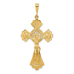 Ladda upp bild till gallerivisning, 10k Yellow Gold Crucifix Cross Large Pendant Charm
