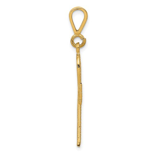 10k Yellow Gold Ankh Cross Pendant Charm