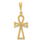 Φόρτωση εικόνας στο εργαλείο προβολής Συλλογής, 10k Yellow Gold Ankh Cross Pendant Charm
