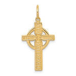 Indlæs billede til gallerivisning 10k Yellow Gold Iona Cross Pendant Charm
