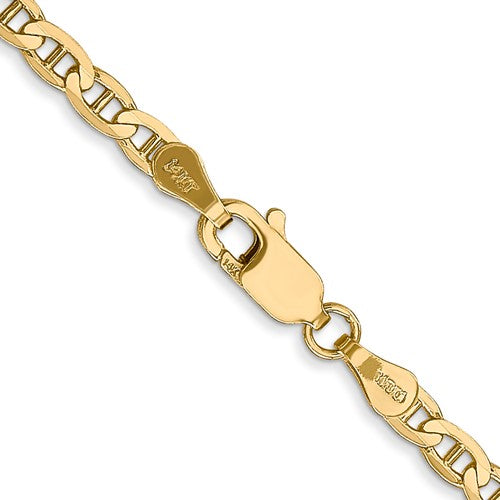 10k Yellow Gold 3mm Anchor Bracelet Anklet Choker Necklace Pendant Chain