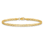 画像をギャラリービューアに読み込む, 10k Yellow Gold 3mm Anchor Bracelet Anklet Choker Necklace Pendant Chain
