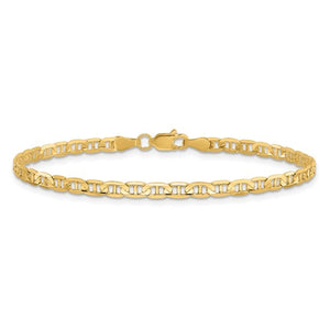 10k Yellow Gold 3mm Anchor Bracelet Anklet Choker Necklace Pendant Chain