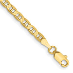 画像をギャラリービューアに読み込む, 10k Yellow Gold 3mm Anchor Bracelet Anklet Choker Necklace Pendant Chain

