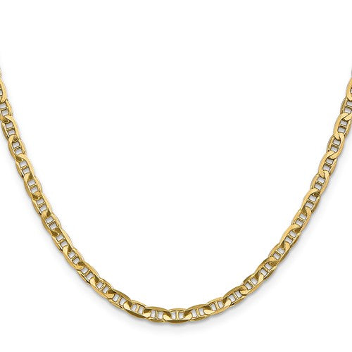 10k Yellow Gold 3.75mm Anchor Bracelet Anklet Choker Necklace Pendant Chain