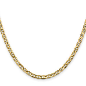 10k Yellow Gold 3.75mm Anchor Bracelet Anklet Choker Necklace Pendant Chain