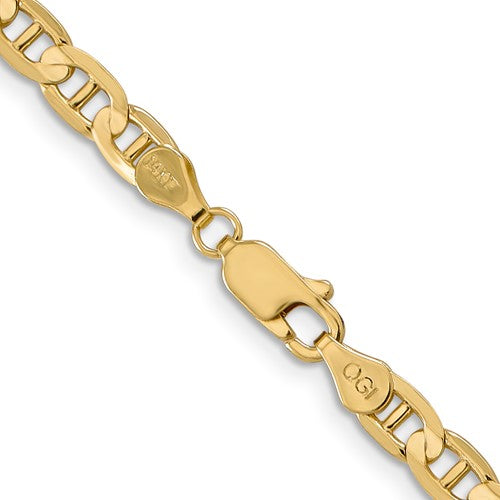 10k Yellow Gold 4.5mm Anchor Bracelet Anklet Choker Necklace Pendant Chain