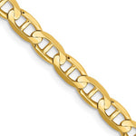 이미지를 갤러리 뷰어에 로드 , 10k Yellow Gold 4.5mm Anchor Bracelet Anklet Choker Necklace Pendant Chain
