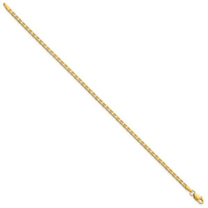 10k Yellow Gold 2.4mm Anchor Bracelet Anklet Choker Necklace Pendant Chain