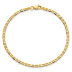 Indlæs billede til gallerivisning 10k Yellow Gold 2.4mm Anchor Bracelet Anklet Choker Necklace Pendant Chain
