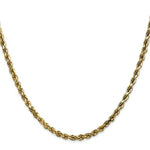 Lade das Bild in den Galerie-Viewer, 10k Yellow Gold 3.5mm Diamond Cut Rope Bracelet Anklet Choker Necklace Pendant Chain
