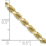 Load image into Gallery viewer, 10k Yellow Gold 3.5mm Diamond Cut Rope Bracelet Anklet Choker Necklace Pendant Chain

