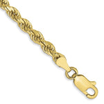Lade das Bild in den Galerie-Viewer, 10k Yellow Gold 3.5mm Diamond Cut Rope Bracelet Anklet Choker Necklace Pendant Chain

