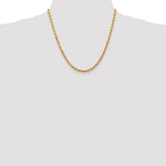 Afbeelding in Gallery-weergave laden, 10k Yellow Gold 4mm Diamond Cut Rope Bracelet Anklet Choker Necklace Pendant Chain

