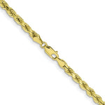 Afbeelding in Gallery-weergave laden, 10k Yellow Gold 4.25mm Diamond Cut Rope Bracelet Anklet Choker Necklace Pendant Chain
