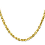 이미지를 갤러리 뷰어에 로드 , 10k Yellow Gold 4.5mm Diamond Cut Rope Bracelet Anklet Choker Necklace Pendant Chain
