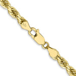 Cargar imagen en el visor de la galería, 10k Yellow Gold 4.5mm Diamond Cut Rope Bracelet Anklet Choker Necklace Pendant Chain
