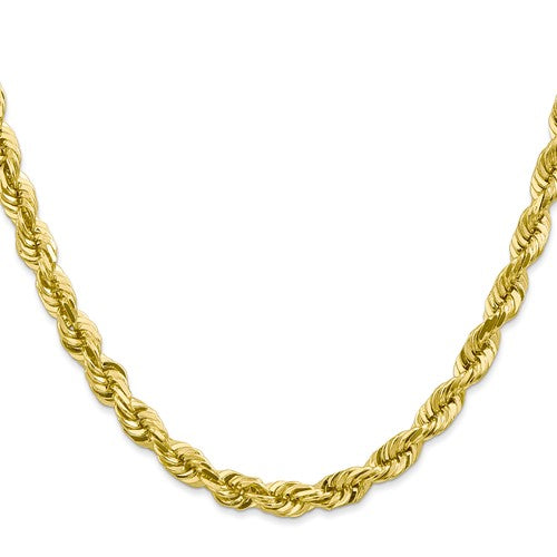 10k Yellow Gold 5.5mm Diamond Cut Rope Bracelet Anklet Choker Necklace Pendant Chain