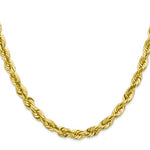 Ladda upp bild till gallerivisning, 10k Yellow Gold 5.5mm Diamond Cut Rope Bracelet Anklet Choker Necklace Pendant Chain
