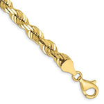 Lataa kuva Galleria-katseluun, 10k Yellow Gold 6.5mm Diamond Cut Rope Bracelet Anklet Choker Necklace Pendant Chain
