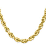 Lade das Bild in den Galerie-Viewer, 10k Yellow Gold 10mm Diamond Cut Rope Bracelet Anklet Choker Necklace Pendant Chain
