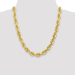 Загрузить изображение в средство просмотра галереи, 10k Yellow Gold 10mm Diamond Cut Rope Bracelet Anklet Choker Necklace Pendant Chain
