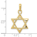 Load image into Gallery viewer, 10k Yellow Gold Star of David Pendant Charm
