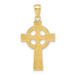 Загрузить изображение в средство просмотра галереи, 10k Yellow Gold Celtic Cross Eternity Circle Pendant Charm
