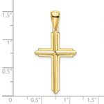 Carregar imagem no visualizador da galeria, 10k Yellow Gold Cross Pendant Charm

