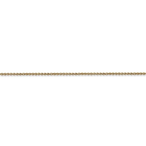 14k Yellow Gold 1mm Cable Bracelet Anklet Choker Necklace Pendant Chain Lobster Clasp