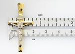 Carica l&#39;immagine nel visualizzatore di Gallery, 14k Gold Two Tone INRI Crucifix Cross Pendant Charm

