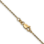 이미지를 갤러리 뷰어에 로드 , 14k Yellow Gold 1.15mm Diamond Cut Rope Bracelet Anklet Choker Necklace Pendant Chain
