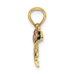 Load image into Gallery viewer, 14k Yellow Gold with Enamel Butterfly Small Pendant Charm
