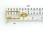 Φόρτωση εικόνας στο εργαλείο προβολής Συλλογής, 14K Yellow Gold Holds 15mm x 8.5mm x 0.65mm Coins Credit Suisse 1 gram Tab Back Frame Mounting Holder Pendant Charm

