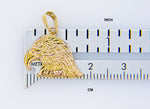 Load image into Gallery viewer, 14k Yellow Gold Small Eagle Head Pendant Charm
