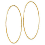 Load image into Gallery viewer, 14K Yellow Gold 70mm x 1.2mm Round Endless Hoop Earrings
