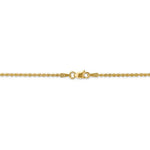 Cargar imagen en el visor de la galería, 14K Yellow Gold 1.5mm Rope Bracelet Anklet Choker Necklace Pendant Chain
