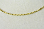 Ladda upp bild till gallerivisning, 10k Yellow Gold 2mm Box Bracelet Anklet Choker Necklace Pendant Chain Lobster Clasp
