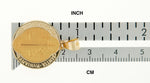 Carica l&#39;immagine nel visualizzatore di Gallery, 14k Yellow Gold Saint Benedict Round Medal Hollow Pendant Charm
