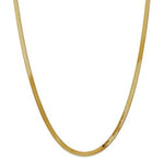 Afbeelding in Gallery-weergave laden, 14k Yellow Gold 4mm Silky Herringbone Bracelet Necklace Anklet Choker Pendant Chain
