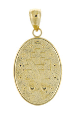 Ladda upp bild till gallerivisning, 14k Yellow Gold Blessed Virgin Mary Miraculous Medal Pendant Charm
