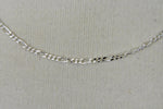 Cargar imagen en el visor de la galería, Sterling Silver 2.25mm Figaro Bracelet Anklet Necklace Pendant Chain
