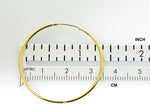 Φόρτωση εικόνας στο εργαλείο προβολής Συλλογής, 14K Yellow Gold 30mm x 1.5mm Endless Round Hoop Earrings
